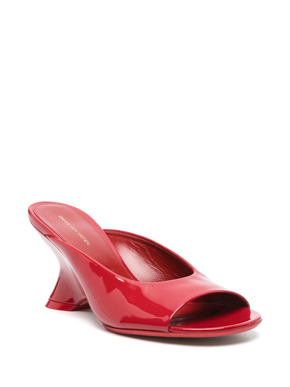 DRIES VAN NOTEN ドリスヴァンノッテン レザー ヒール サンダル